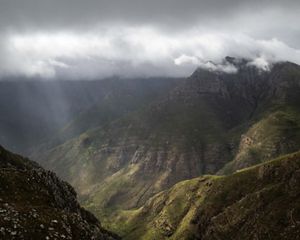 fog over mountains